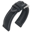 Zeildoek Structuur Horlogeband FKM Rubber Zwart