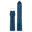 Hirsch Louisianalook Alligatorprint Horlogebandje Glanzend Blauw