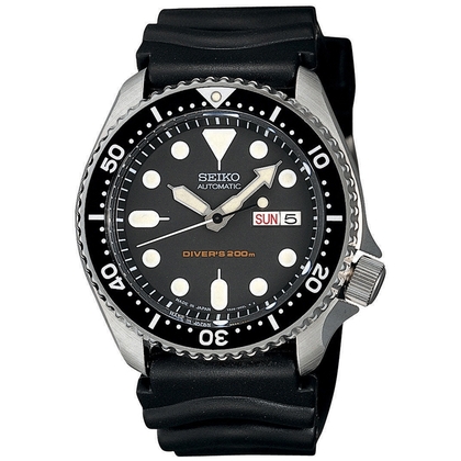 Seiko Z22 Horlogeband Zwart Rubber SKX007 - ZONDER GESP - 22mm