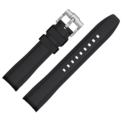Rubberen Horlogebandje voor MoonSwatch Zwart
