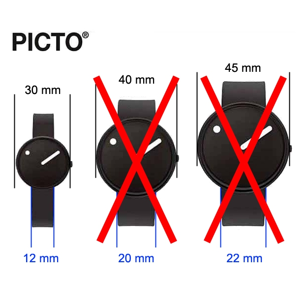Picto Horlogebandje Mesh Staal - 12mm