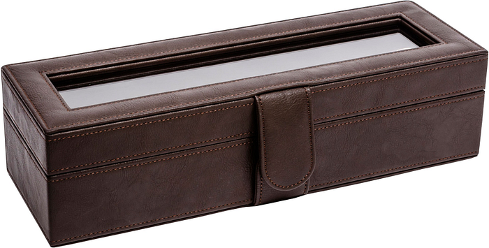 La Royale Classico 5 Horlogebox met Venster Bruin - 5 horloges