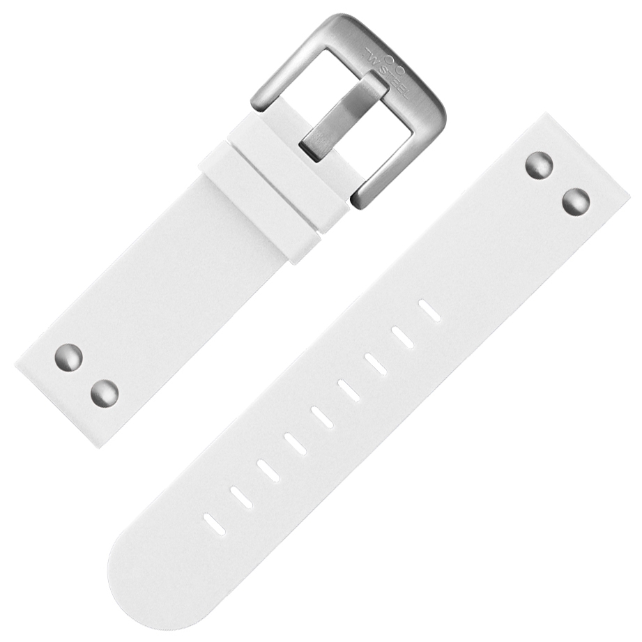 TW Steel Horlogebandje TW535 Wit Rubber 22mm
