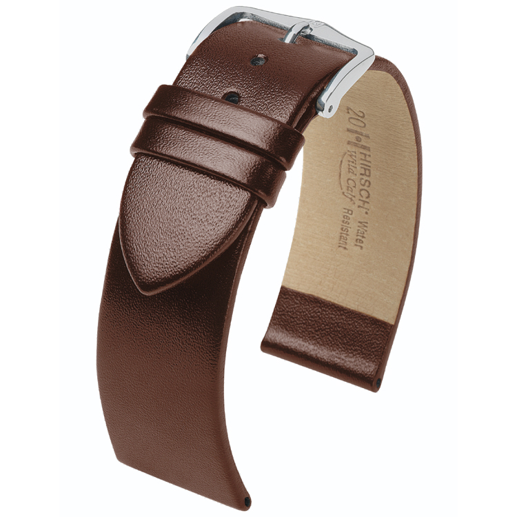 Hirsch Wild Calf Horlogebandje Bruin - 8 mm