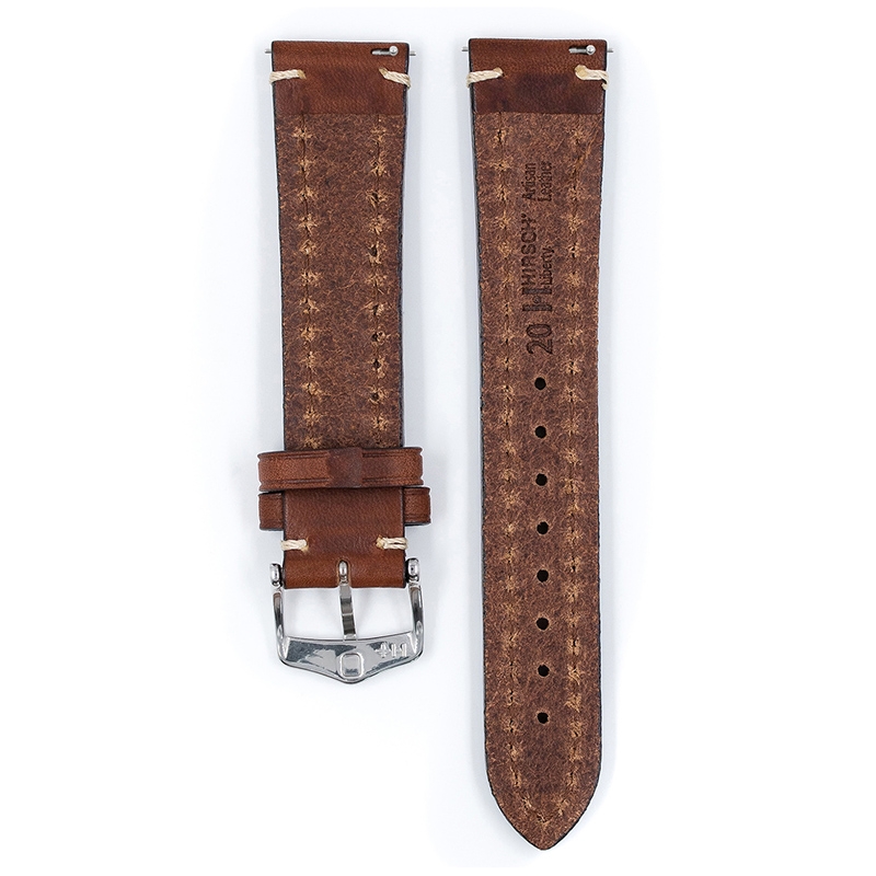 Hirsch Liberty Artisan Horlogebandje Zadelleer Bruin