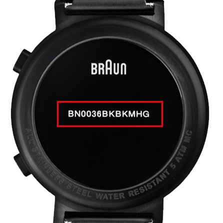 Braun Horlogeband voor BN0036BKBKMHG - Mesh Milanese Zwart