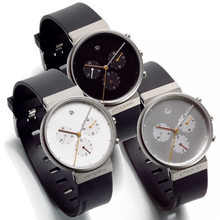 Jacob Jensen horlogeband 600, 601, 602, 702 rubber 19mm