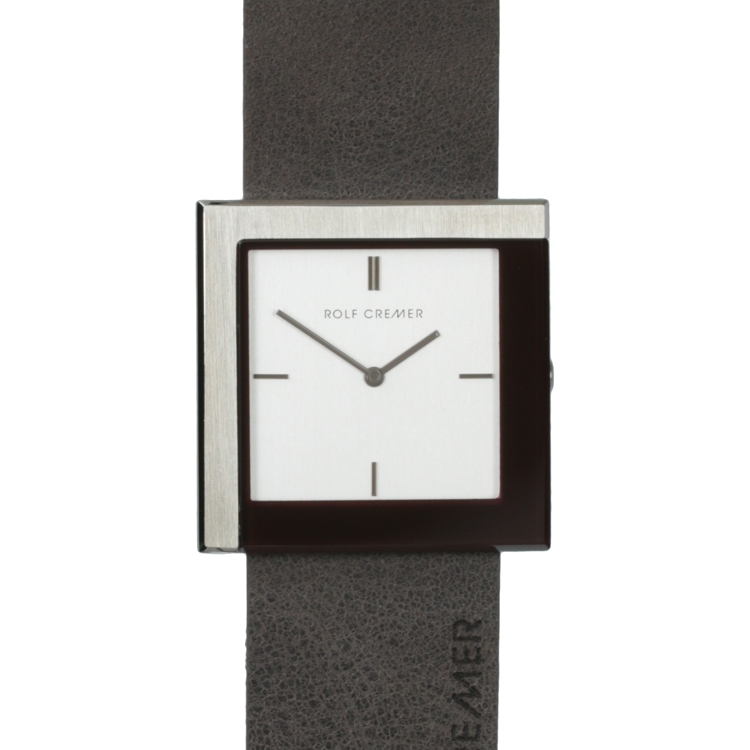 Rolf Cremer Chess 506108 Horlogeband Bruin Grijs Leer 26mm