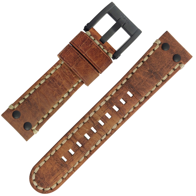 TW Steel Universeel Horlogebandje Vintage Leer Camel