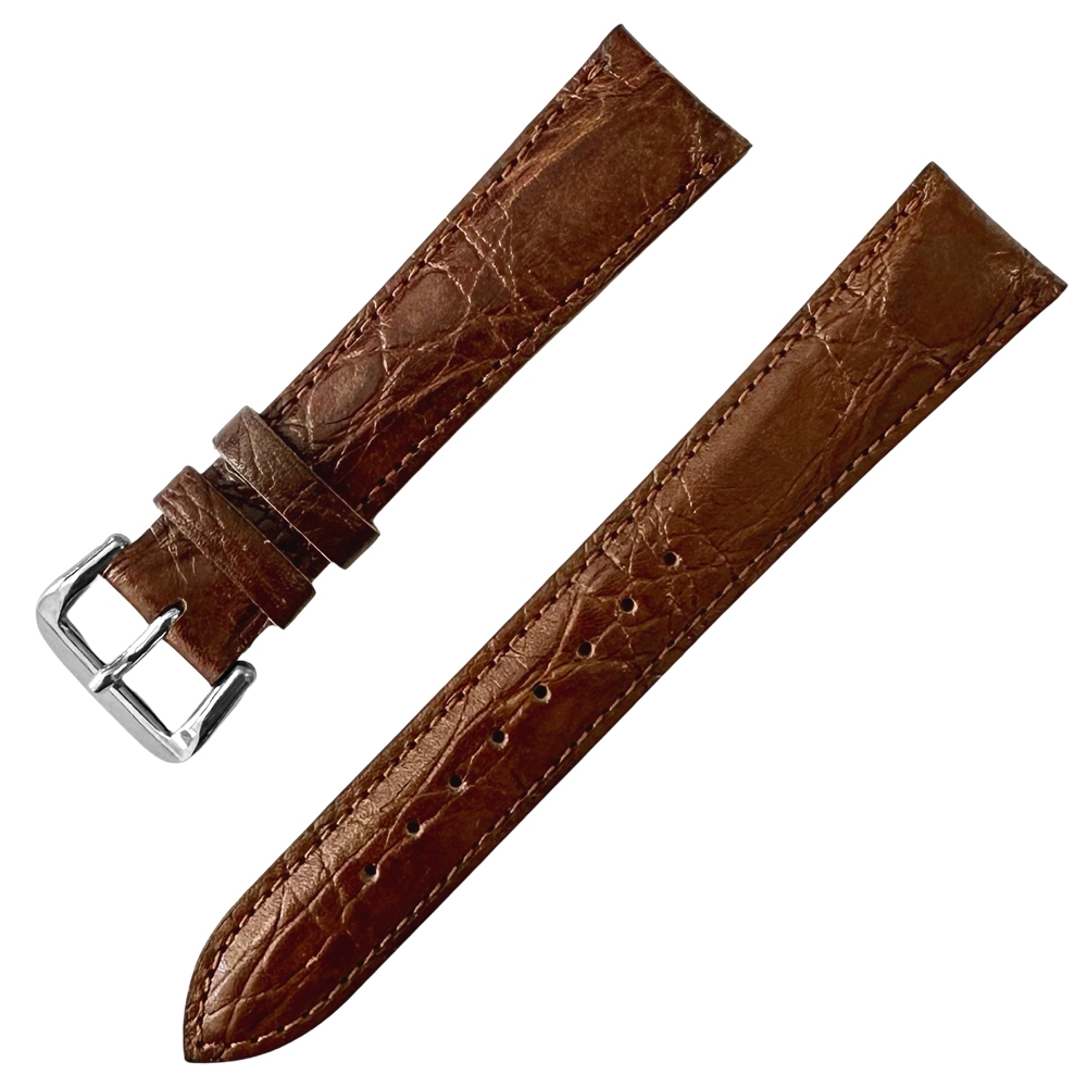 Seiko Horlogebandje Crocograin Kalfsleer Bruin - 18mm