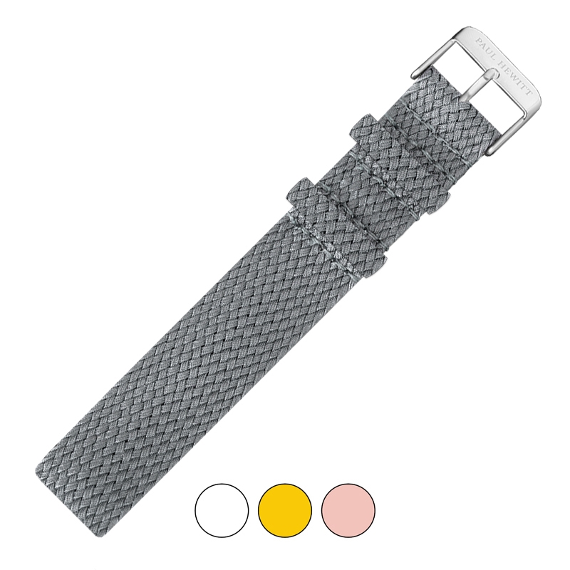 Paul Hewitt Perlon Horlogeband Grijs 20mm