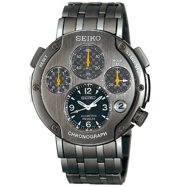 Seiko Kinetic Chronograph Horlogeband SBXZ003 / SLQ005 Titanium