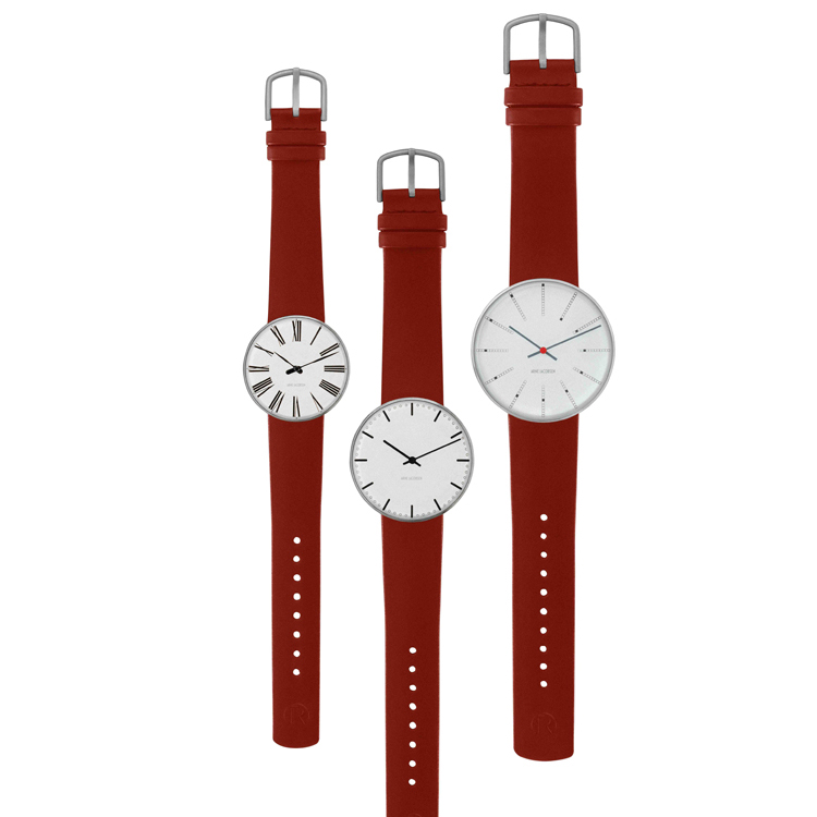 Arne Jacobsen Horlogeband voor Bankers, City Hall, Roman & Station Watch - Barenia
