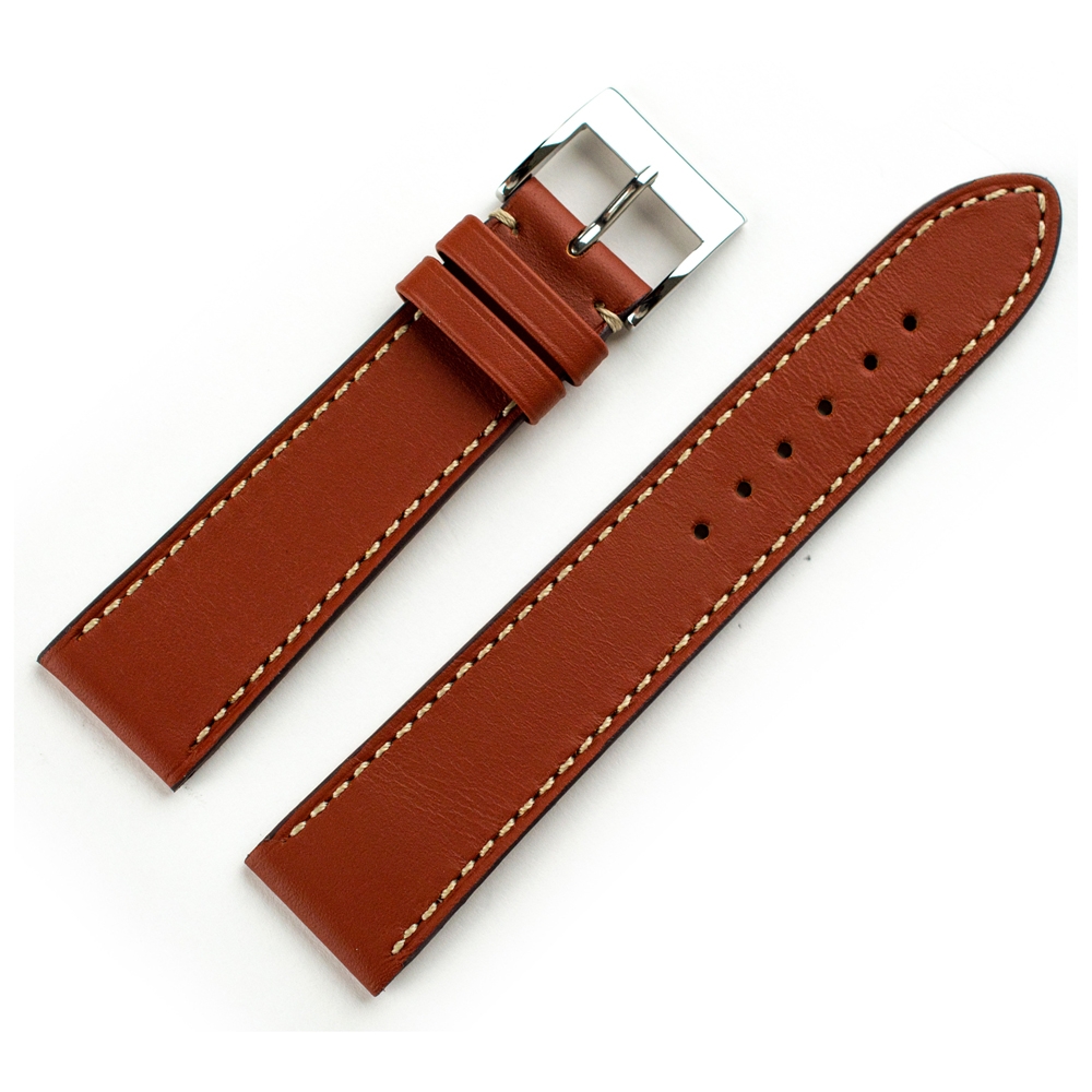LIC Nappa Kalfsleer Horlogeband Cognac