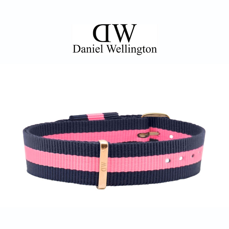 Daniel Wellington 13mm Classy Winchester NATO Horlogebandje Rosé Gouden Gesp