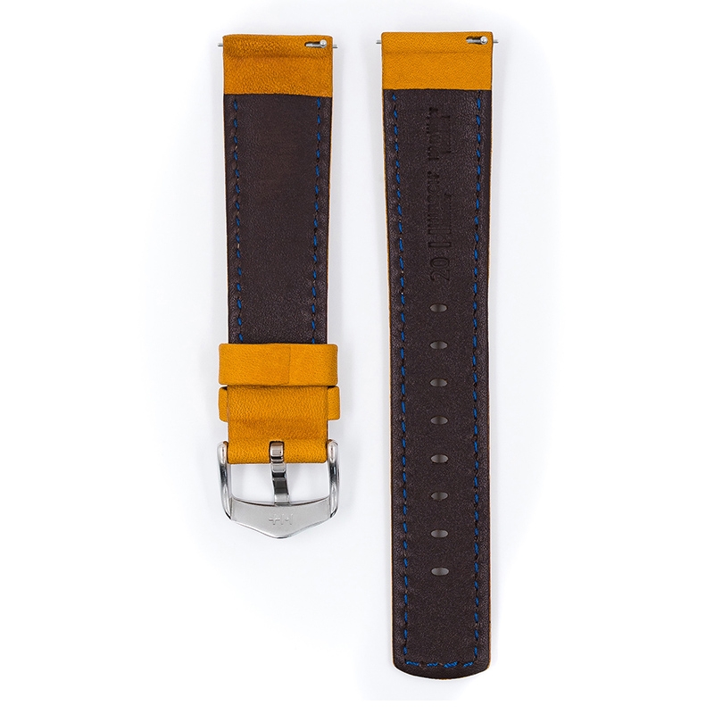 Hirsch Mariner Horlogeband 100m Waterdicht Goudbruin