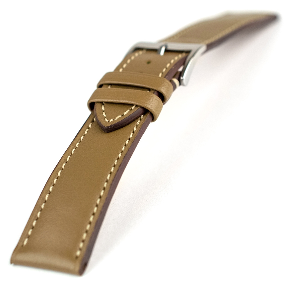 LIC Nappa Kalfsleer Horlogeband Taupe
