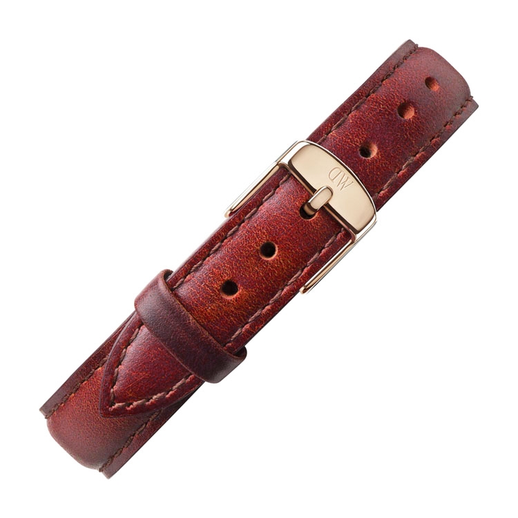 Daniel Wellington 12mm Petite St Mawes Bruin Leer Horlogebandje Rosï¿½ Gesp