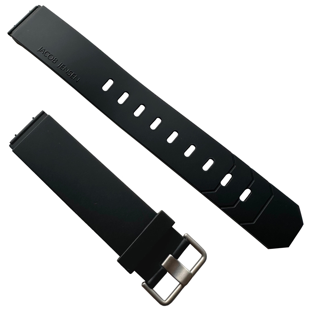 Jacob Jensen horlogeband 600, 601, 602, 702 rubber 19mm