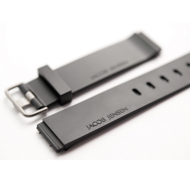 Jacob Jensen horlogeband 600, 601, 602, 702 rubber 19mm