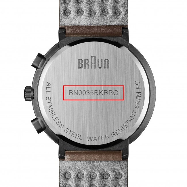 Braun Horlogeband voor BN0035BKBRG - Bruin Leer