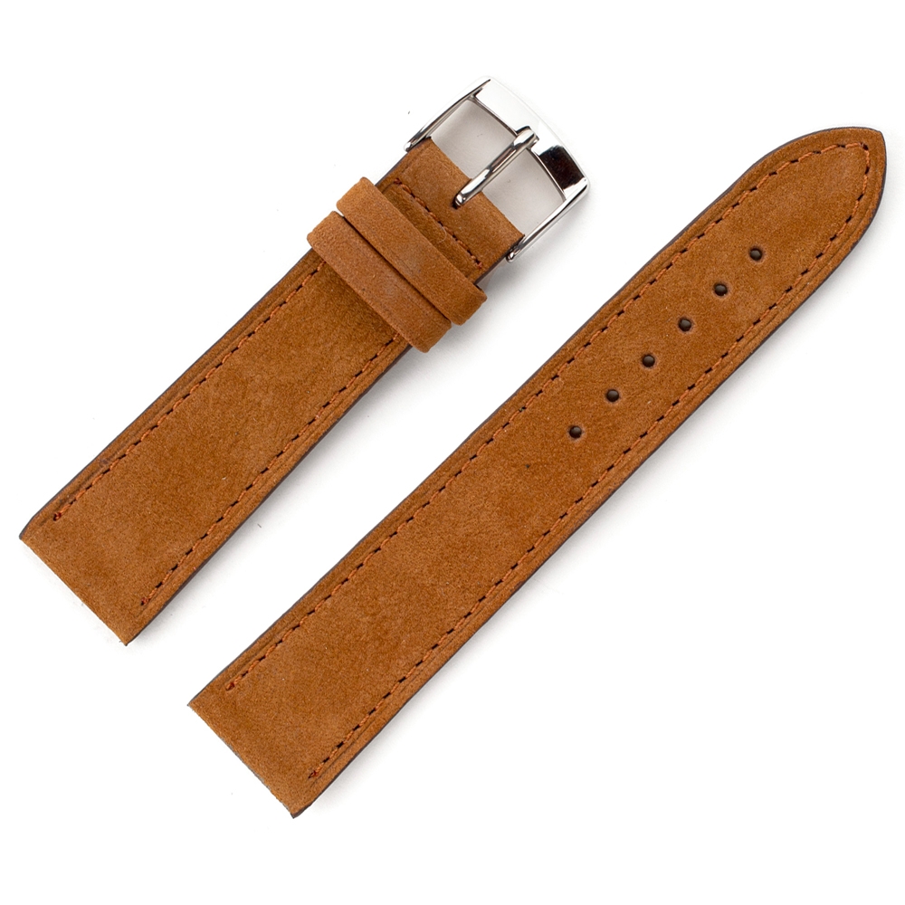 LIC Nubuck Stierenleer Horlogeband Whisky